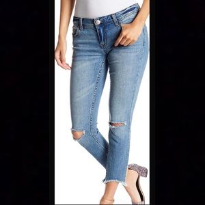 Free People Destroyed Ankle Skinny